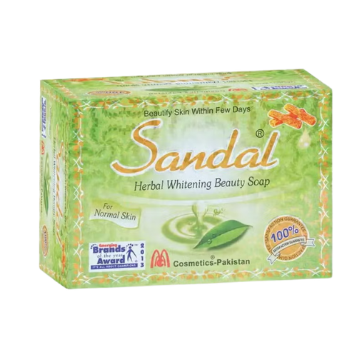 Sandal Herbal Whitening Beauty Soap | Sandalwood Bath Soap for Soft, Fresh & Healthy-Looking Skin