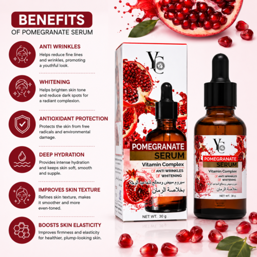 YC Pomegranate Extract Serum | Brightening & Anti-Wrinkle Face Serum | 30g