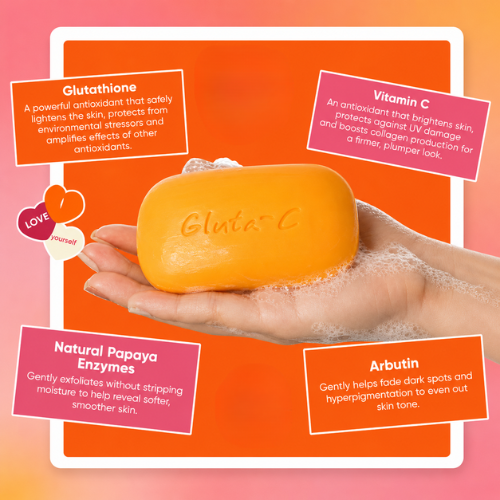 Gluta-C Soap with Papaya Enzymes | Brightening Soap