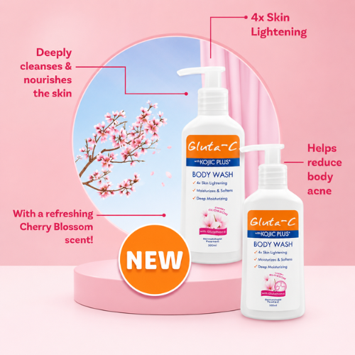 Gluta-C Kojic Plus+ Body Wash with Cherry Blossom
