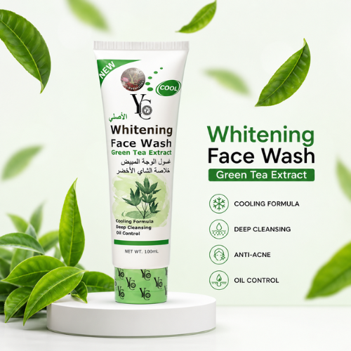 YC Whitening Green Tea Face Wash for Oily Skin 100ml