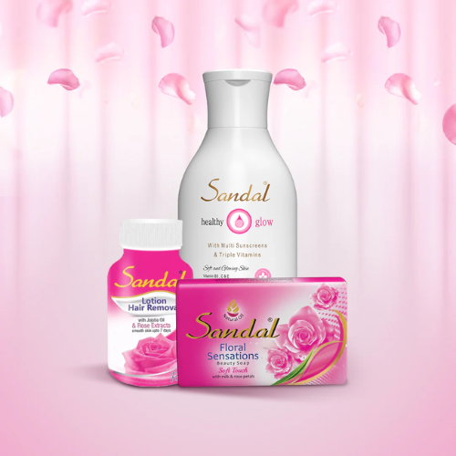 Sandal Healthy Glow Body Lotion | Triple Vitamins B3, C & E | 100ml