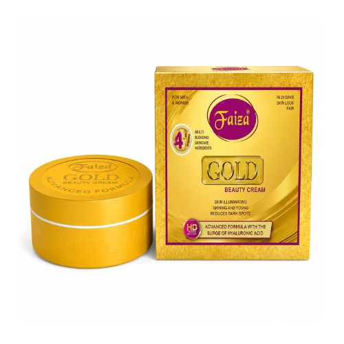 Faiza Gold Beauty Cream | Hyaluronic Acid Moisturizing Face Cream for Radiant & Healthy-Looking Skin