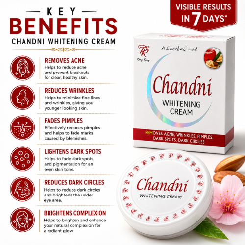 Chandni Whitening Cream 30g | Nourishing Face Cream for Soft, Smooth & Healthy-Looking Skin