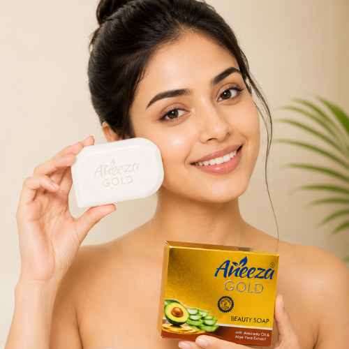Aneeza Gold Beauty Soap | Avocado Oil & Aloe Vera Soap