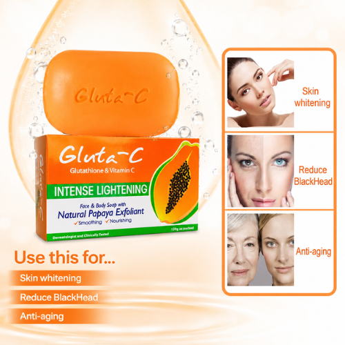 Gluta-C Soap with Papaya Enzymes | Brightening Soap